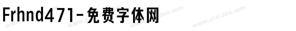 Frhnd471字体转换