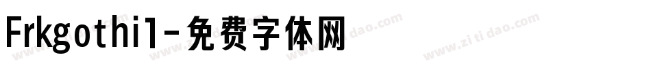 Frkgothi1字体转换