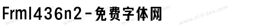 Frml436n2字体转换