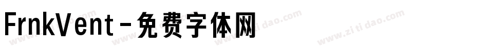 FrnkVent字体转换
