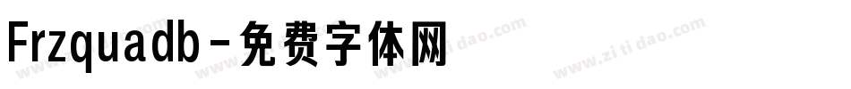 Frzquadb字体转换