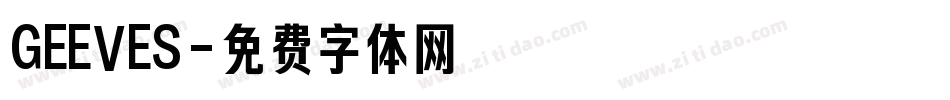 GEEVES字体转换