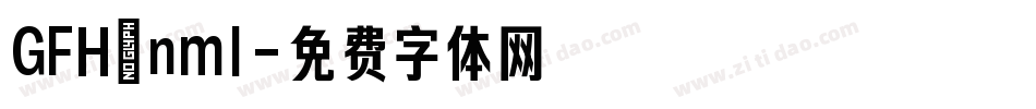 GFH_nml字体转换