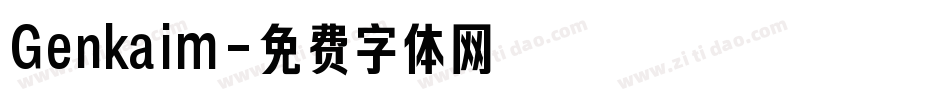 Genkaim字体转换