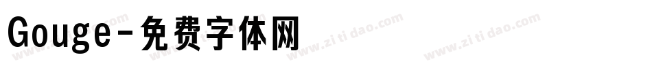 Gouge字体转换