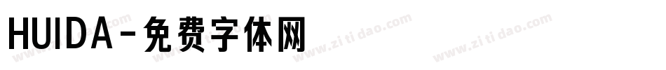 HUIDA字体转换