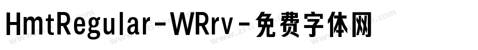 HmtRegular-WRrv字体转换