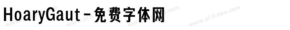HoaryGaut字体转换