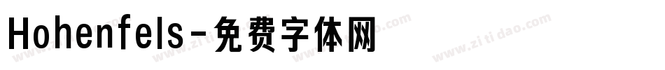 Hohenfels字体转换