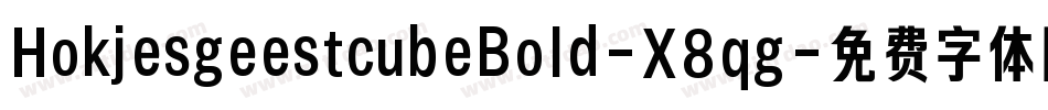 HokjesgeestcubeBold-X8qg字体转换