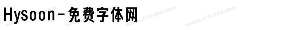 Hysoon字体转换