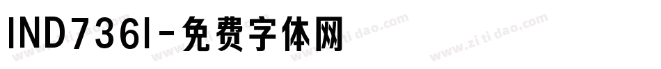 IND736I字体转换