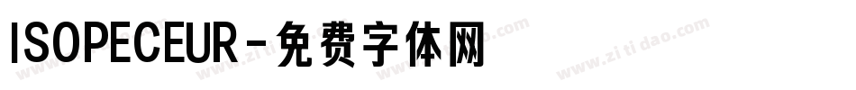 ISOPECEUR字体转换
