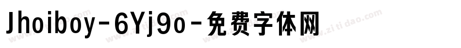 Jhoiboy-6Yj9o字体转换