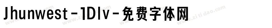 Jhunwest-1Dlv字体转换