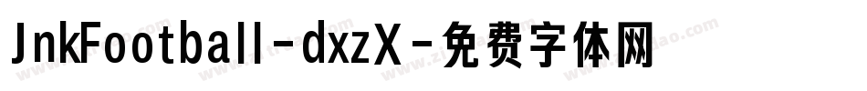 JnkFootball-dxzX字体转换