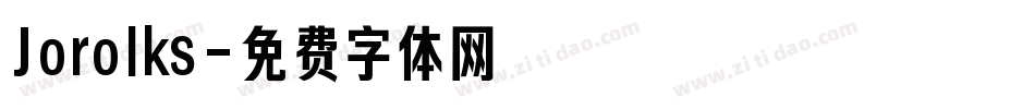 Jorolks字体转换