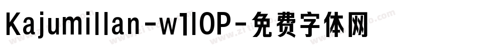 Kajumillan-w1lOP字体转换
