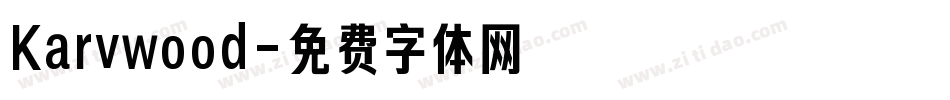 Karvwood字体转换