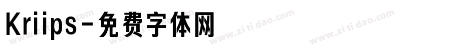 Kriips字体转换