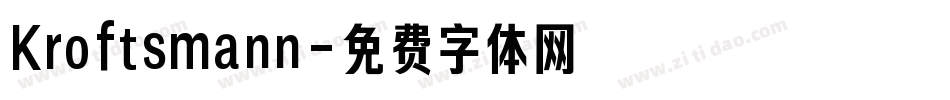 Kroftsmann字体转换