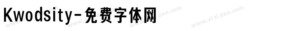 Kwodsity字体转换