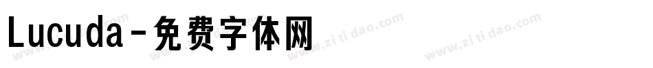 Lucuda字体转换