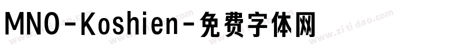 MNO-Koshien字体转换