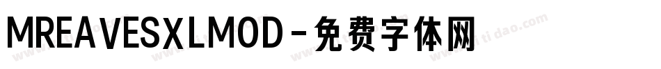 MREAVESXLMOD字体转换