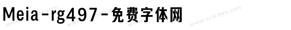 Meia-rg497字体转换