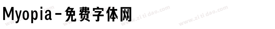 Myopia字体转换