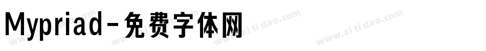 Mypriad字体转换