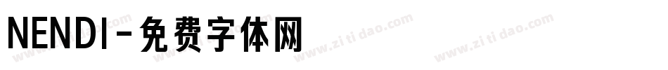 NENDI字体转换