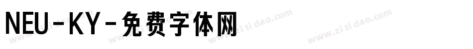 NEU-KY字体转换