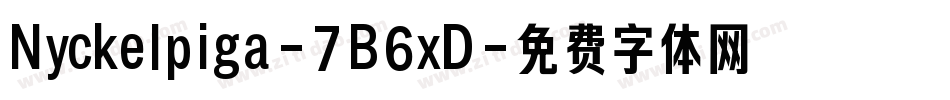 Nyckelpiga-7B6xD字体转换