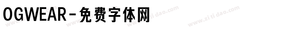 OGWEAR字体转换