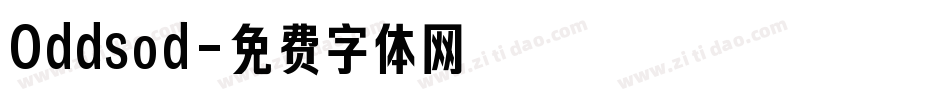 Oddsod字体转换