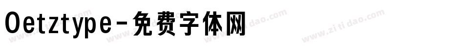 Oetztype字体转换