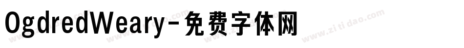OgdredWeary字体转换