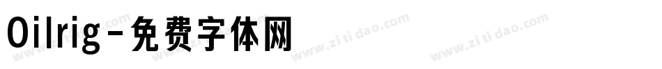 Oilrig字体转换