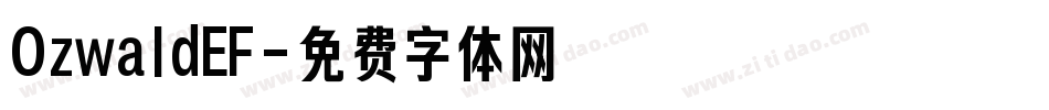 OzwaldEF字体转换