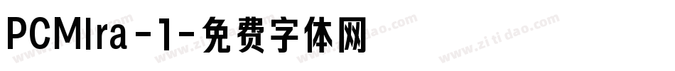 PCMIra-1字体转换