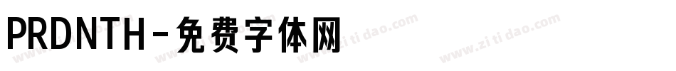 PRDNTH字体转换