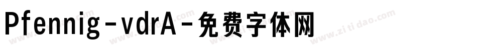 Pfennig-vdrA字体转换