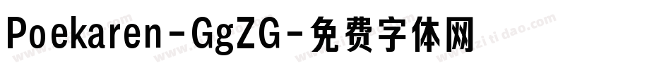 Poekaren-GgZG字体转换