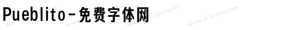 Pueblito字体转换