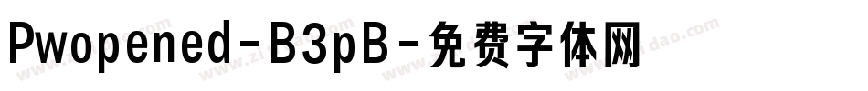 Pwopened-B3pB字体转换