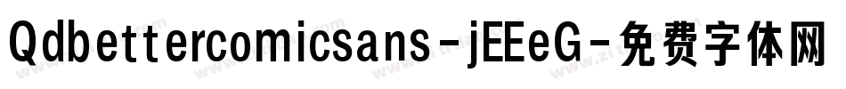 Qdbettercomicsans-jEEeG字体转换