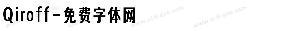 Qiroff字体转换