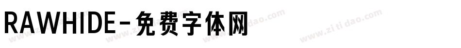 RAWHIDE字体转换